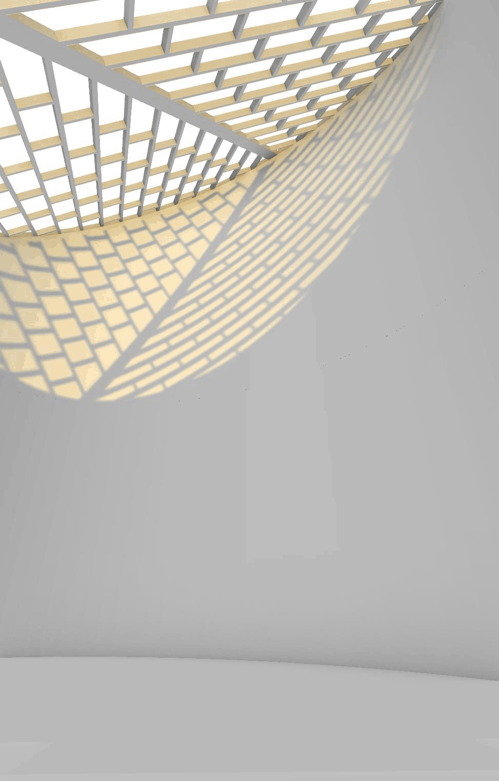 Animated view of a woven light installation